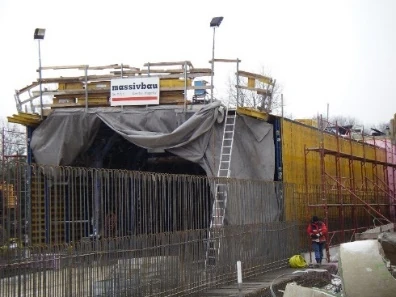 Baustelle Unterflurtrasse